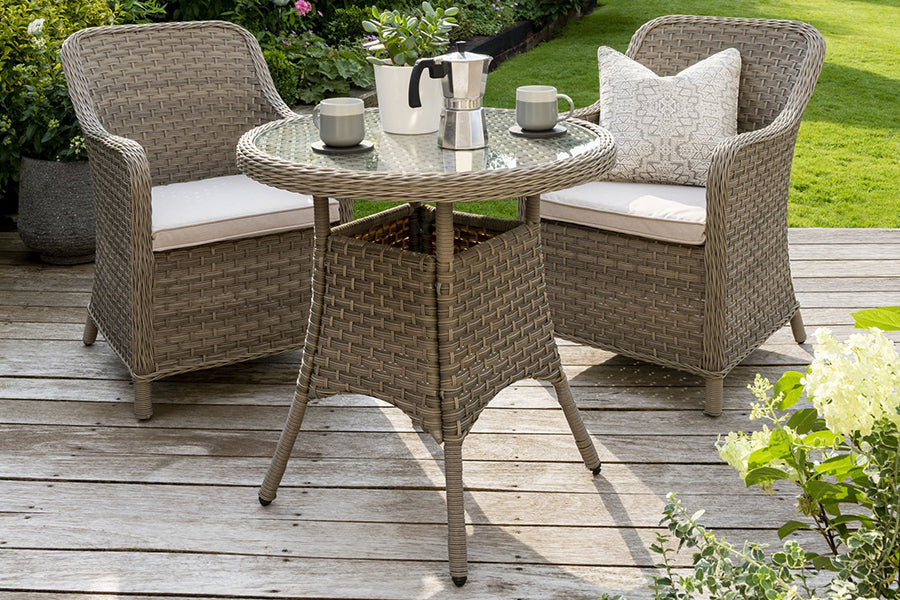 2 seater garden chair best sale and table