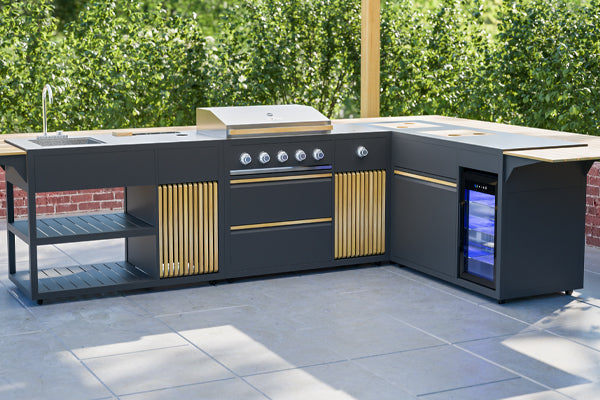 Draco Grills Scandic Line Dark Grey Modular Outdoor Kitchens