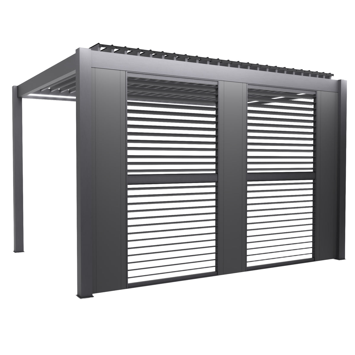 Bracken Outdoors Anthracite Fixed Panel for Garden Pergolas