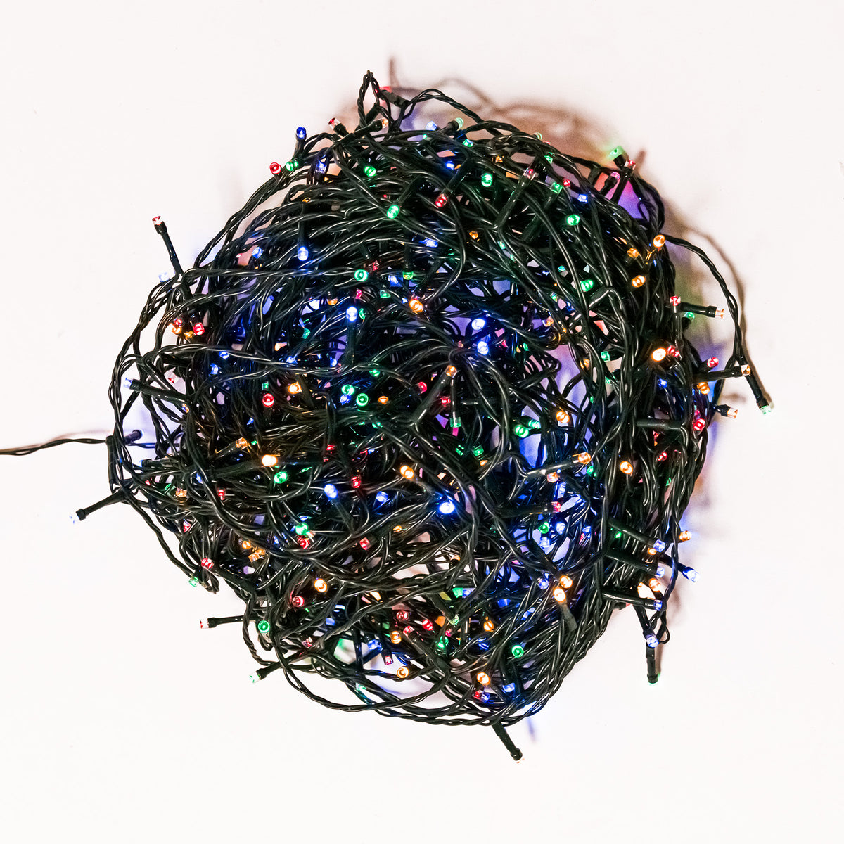 Multi-Coloured Battery Multi-Function Christmas String Lights with Green Cable 50,100,200,400 LEDs