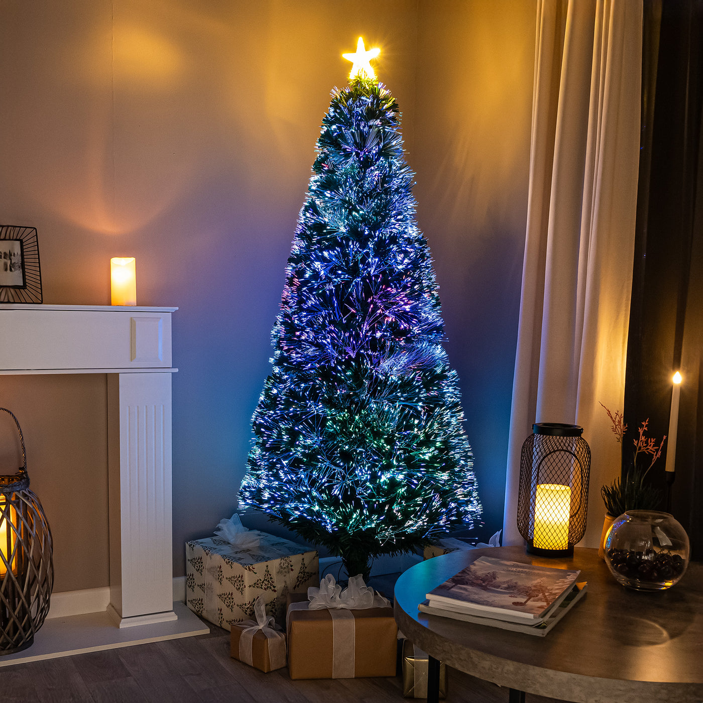 Fibre Optic Christmas Trees - Garden Trends