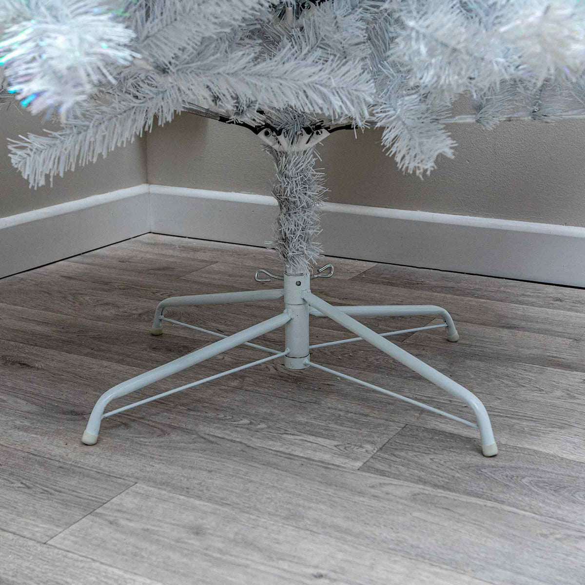 Hatfield Artificial White PVC Christmas Tree 6FT, 7FT