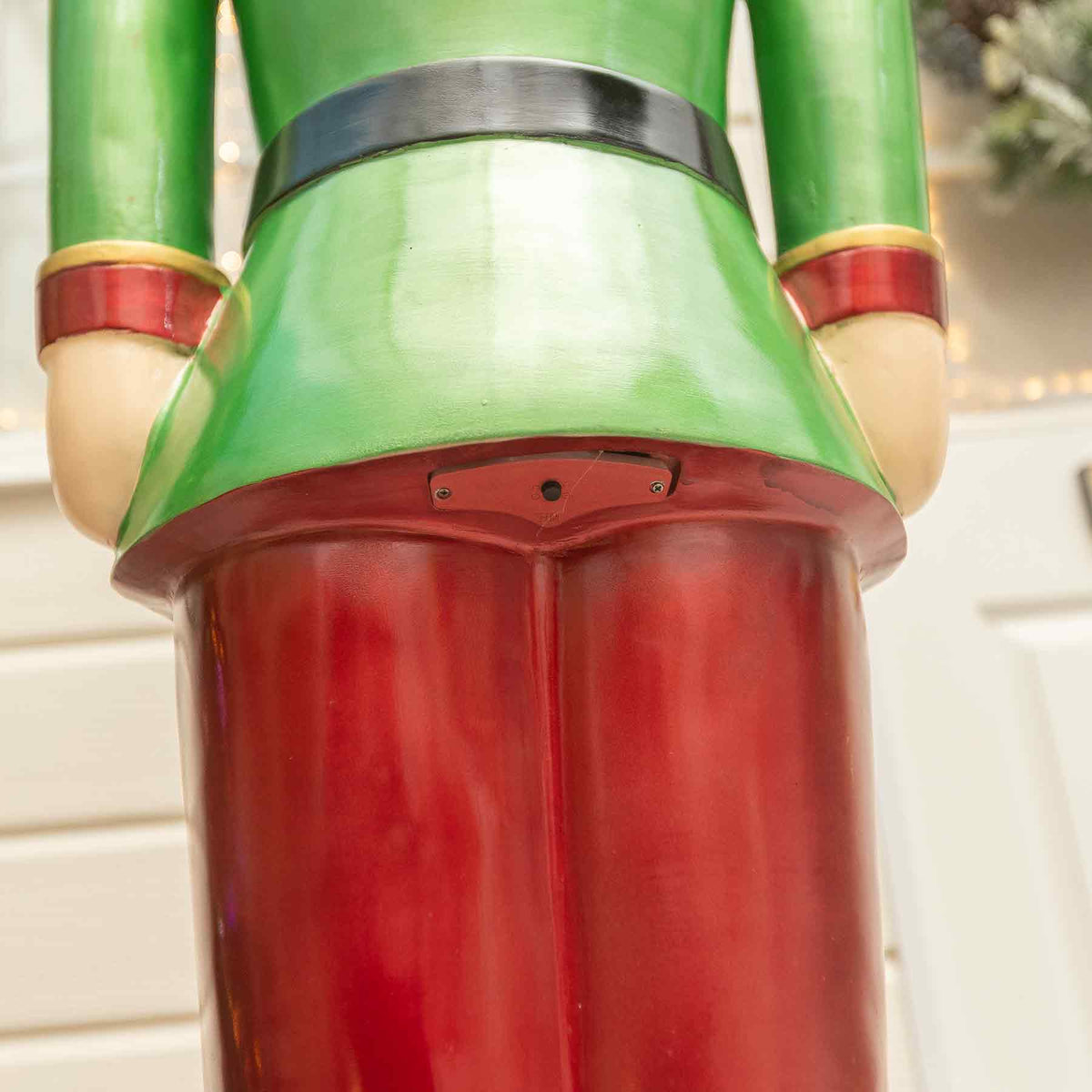 5.5ft Traditional Christmas Nutcracker Soldier - Red, White and Green with LED Lights