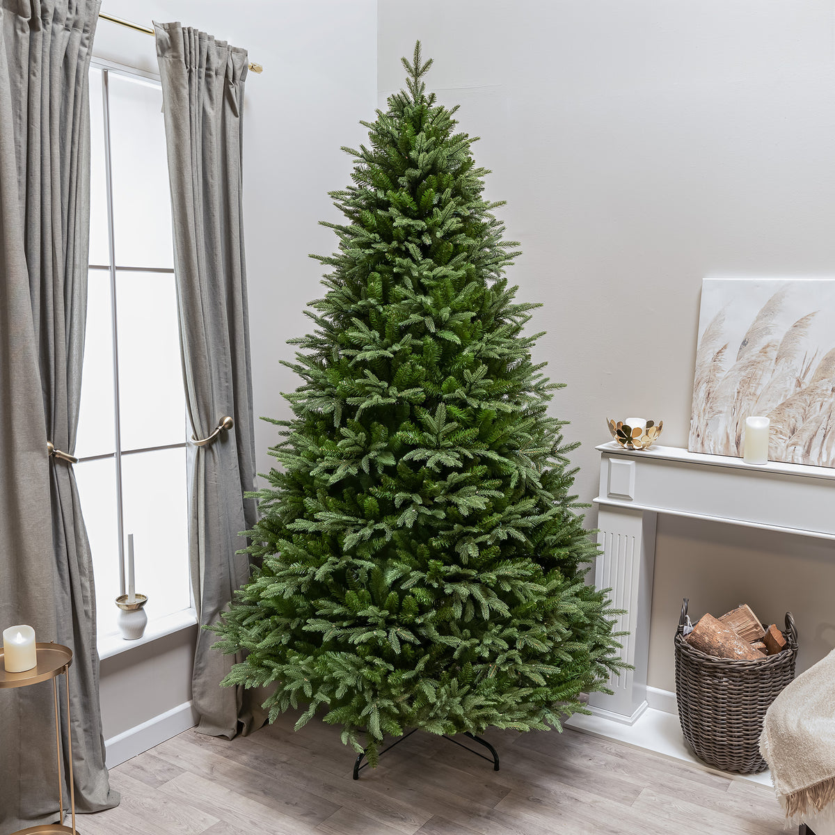 Blenheim Fir Artificial PE Christmas Tree 6.5FT, 7.5FT