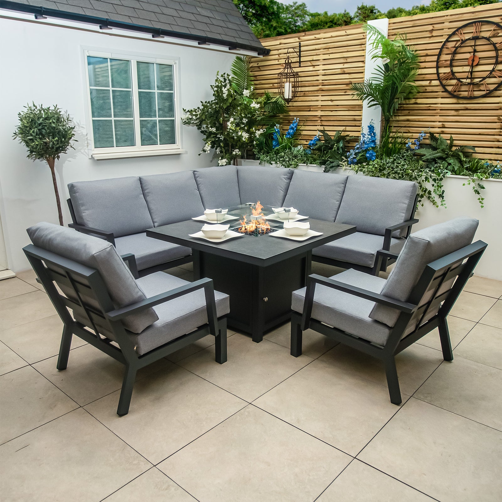 Aluminium Corner Sofa Garden Furniture Sets Garden Trends