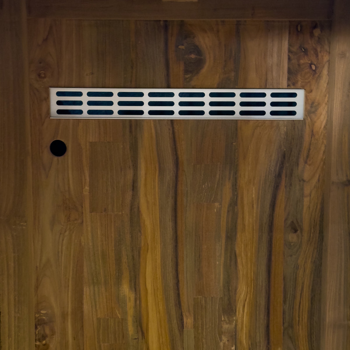 Draco Grills Teak Modular Outdoor Kitchen Single Door Cabinet with Ceramic Top