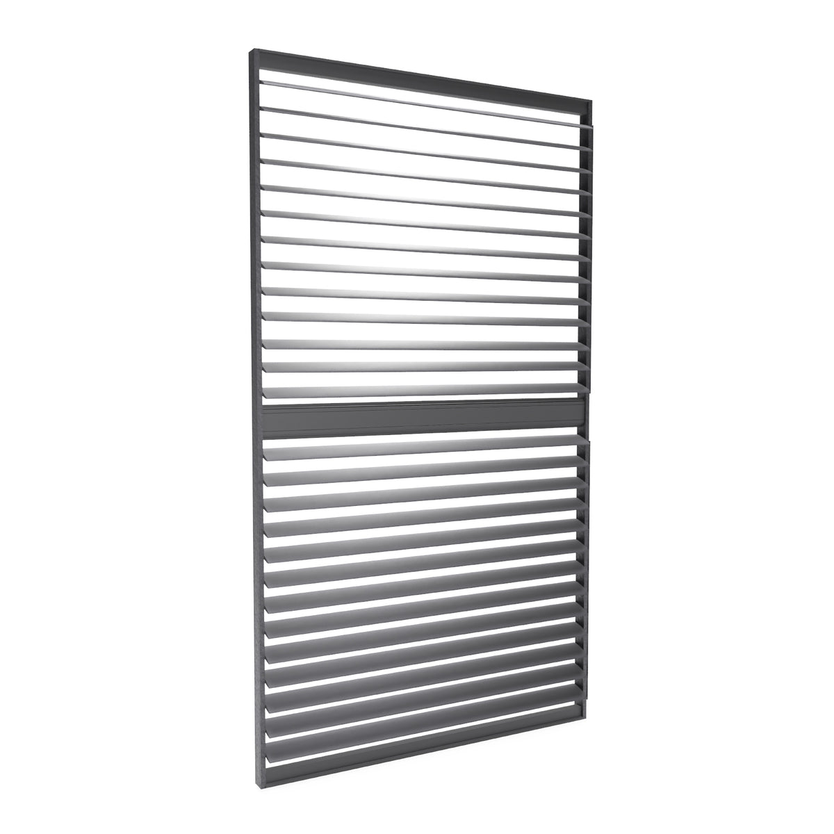 Bracken Outdoors Anthracite Louvre Shutters Fixed Panel for 3m Garden Pergola