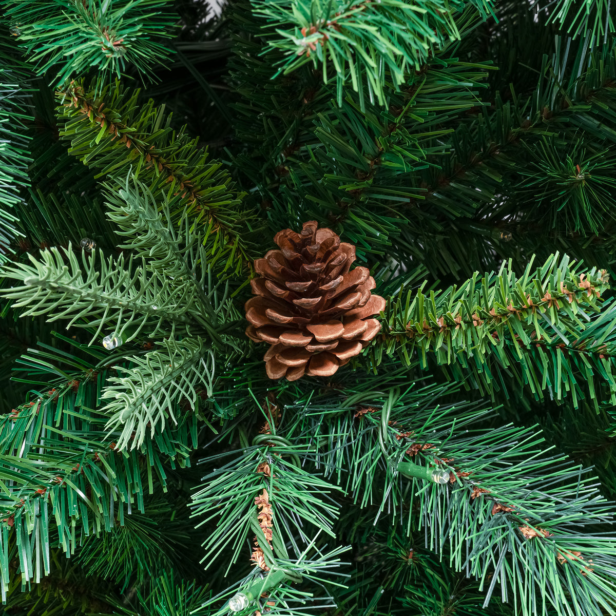 Arundel Pine Pre-Lit Artificial PE Christmas Tree 6.5FT, 7.5FT