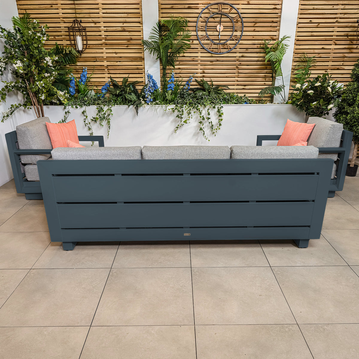 Bracken Outdoors Panama Anthracite Aluminium Lounge Sofa Set with Height Adjustable Table