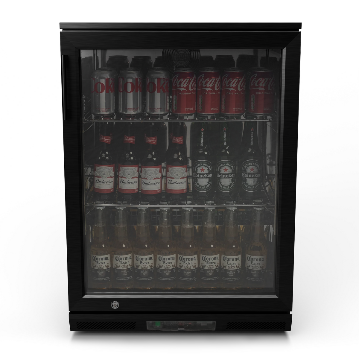 Draco Grills Avalon Outdoor Black Stainless Steel Single Bar Fridge 128L