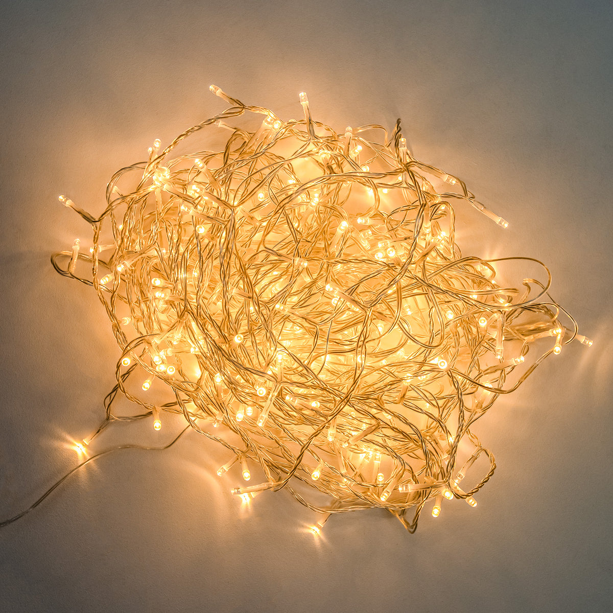 Warm White LED Multi-Function Christmas String Lights with Clear Cable 120, 240 and 360 Bulbs