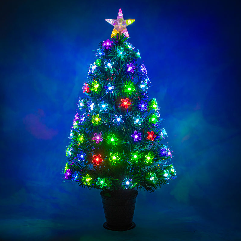 Fibre Optic Christmas Trees - Garden Trends